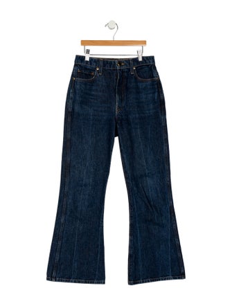 Khaite High-Rise Wide Leg Jeans