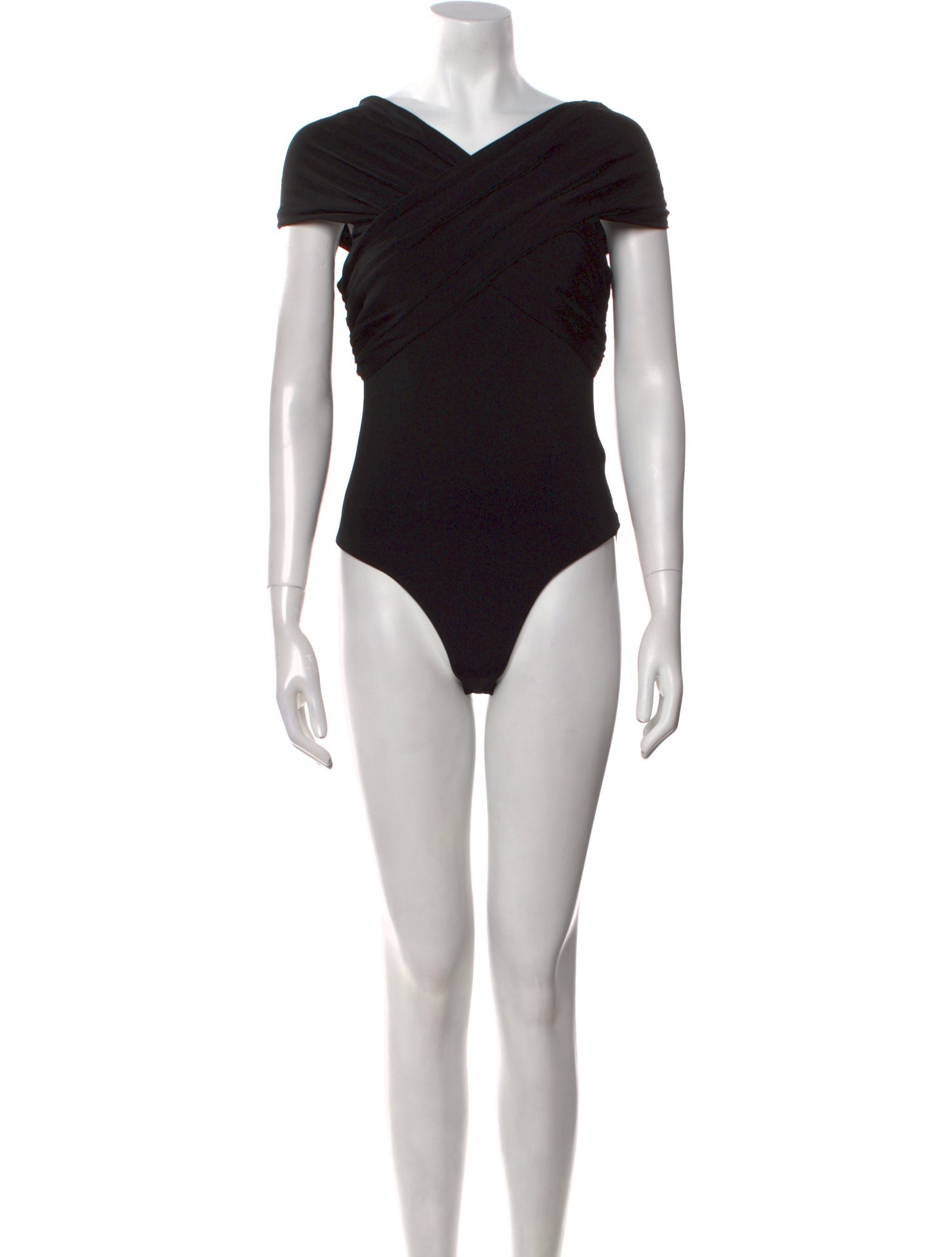 Khaite Off-The-Shoulder Short Sleeve Bodysuit