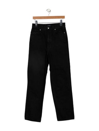 Khaite High-Rise Straight Leg Jeans
