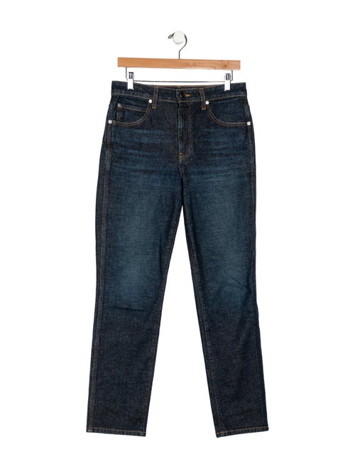 Khaite High-Rise Straight Leg Jeans