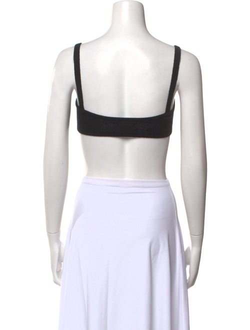 Khaite Cashmere Square Neckline Crop Top