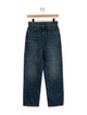 Khaite High-Rise Straight Leg Jeans
