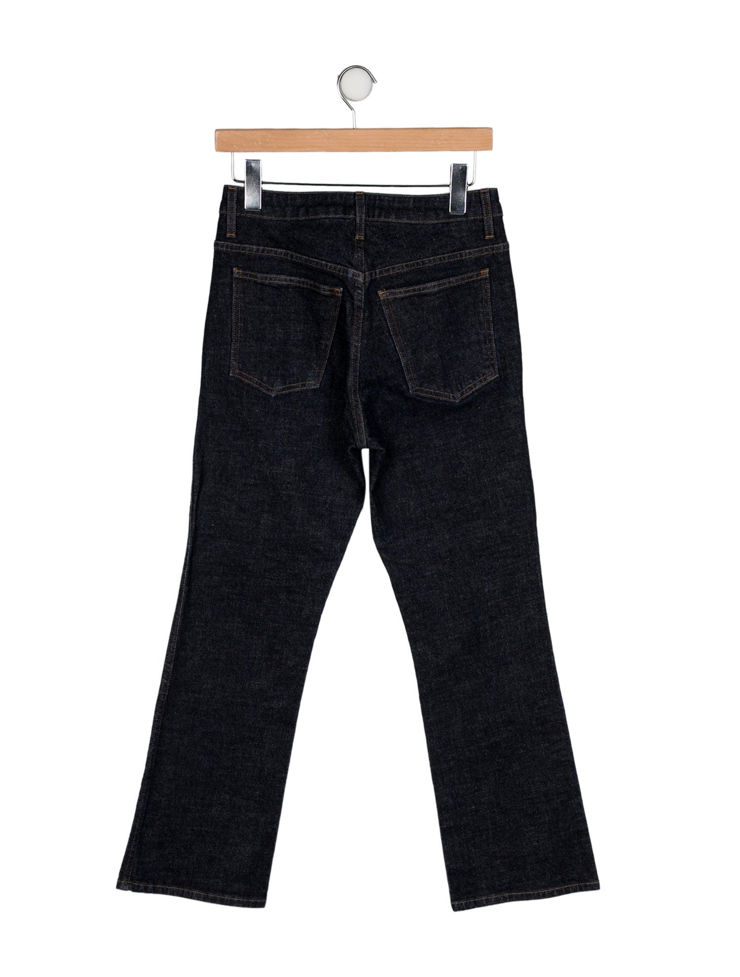 Khaite High-Rise Straight Leg Jeans