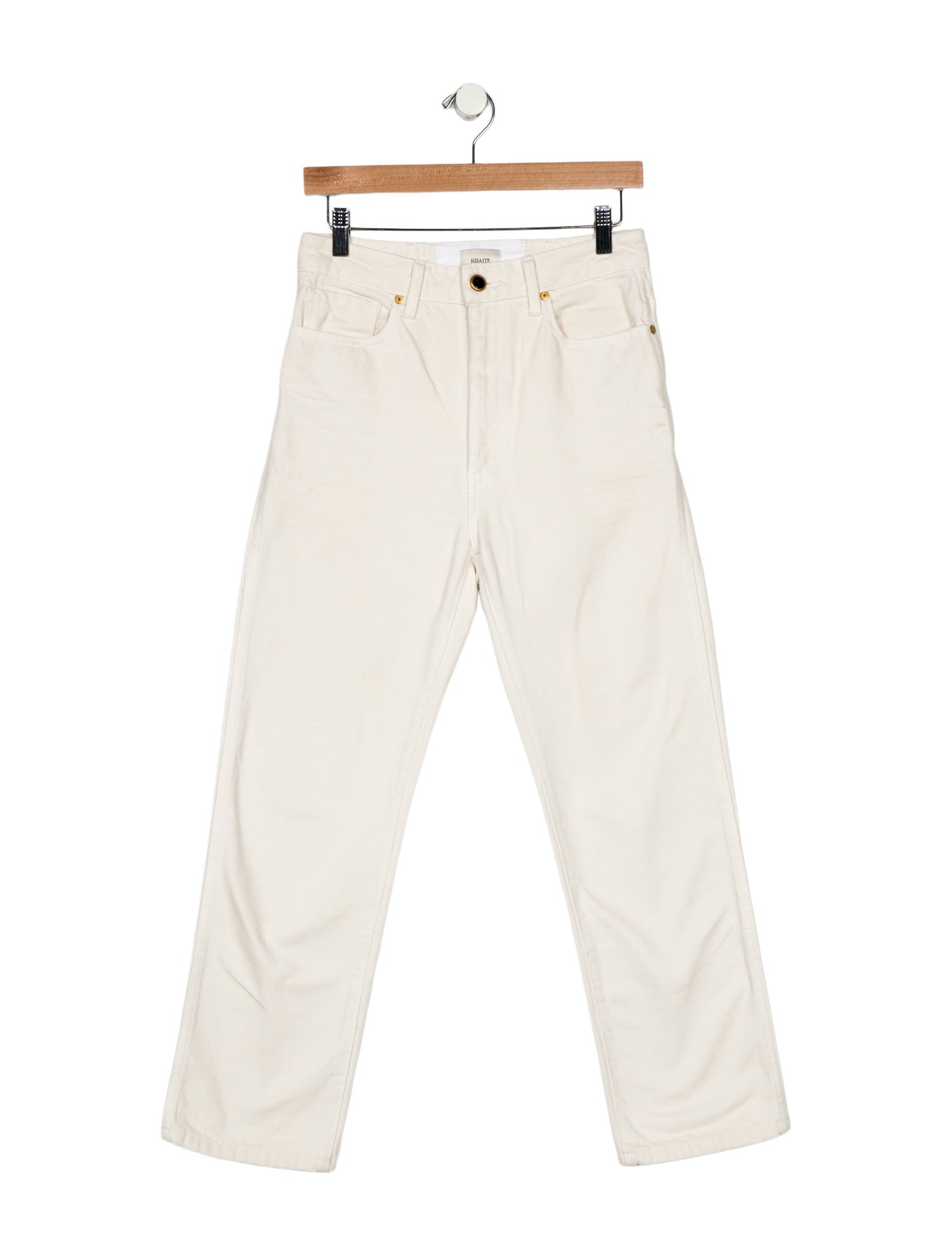 Khaite High-Rise Wide Leg Jeans