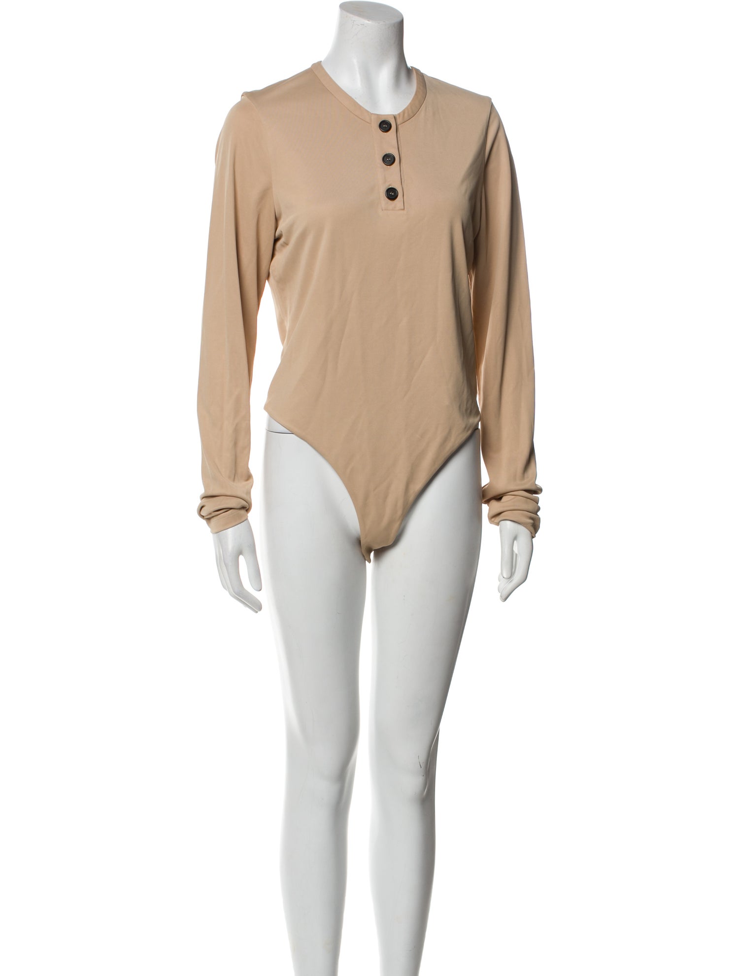 Khaite V-Neck Long Sleeve Bodysuit