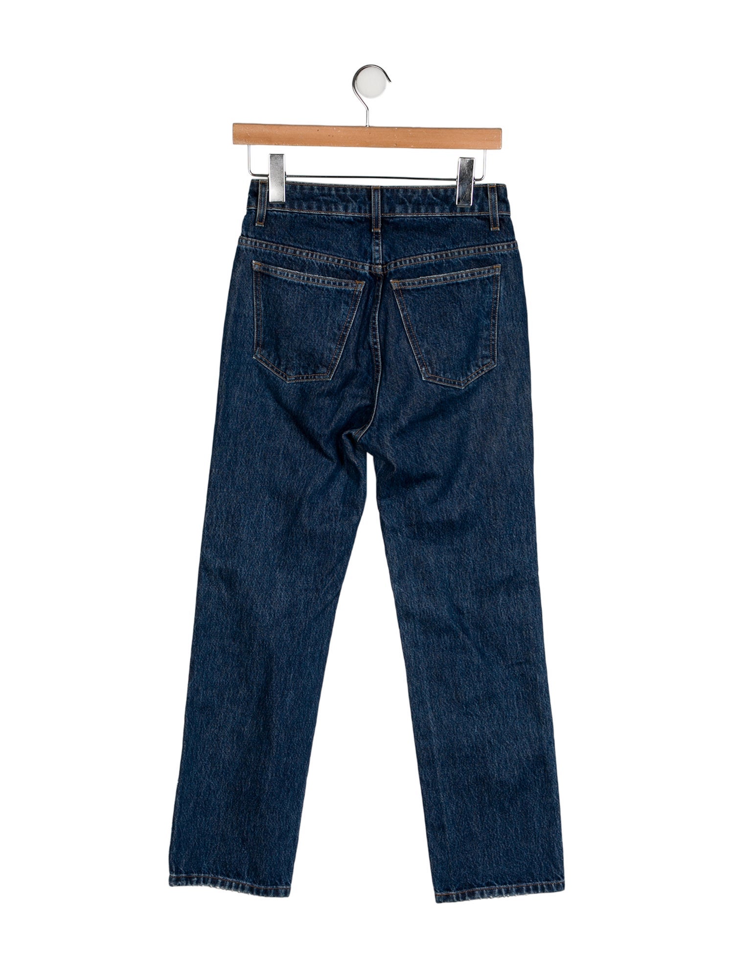Khaite High-Rise Straight Leg Jeans