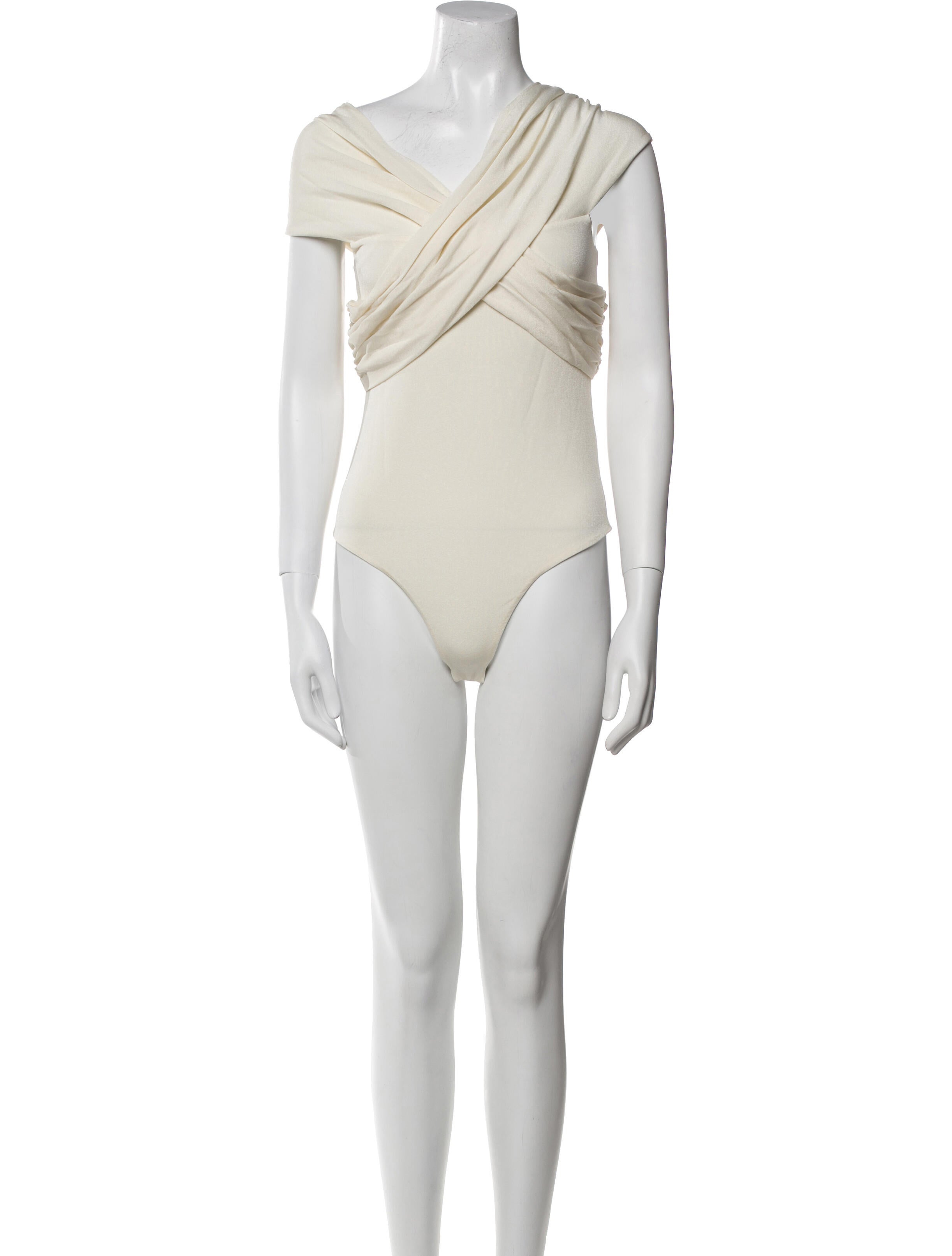 Khaite One-Shoulder Short Sleeve Bodysuit w/ Tags