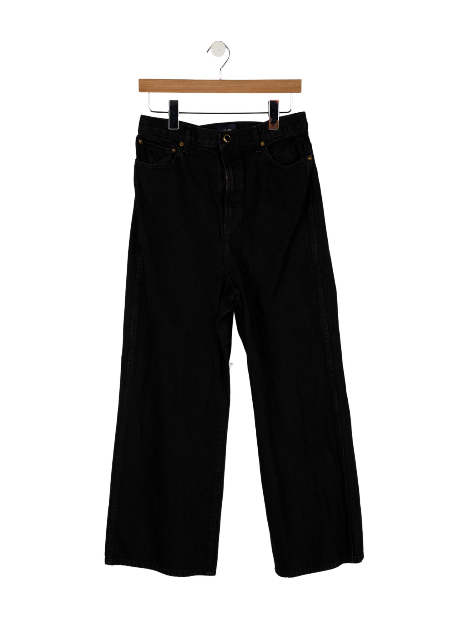Khaite High-Rise Wide Leg Jeans