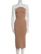 Khaite Strapless Knee-Length Dress