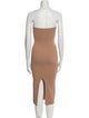 Khaite Strapless Knee-Length Dress