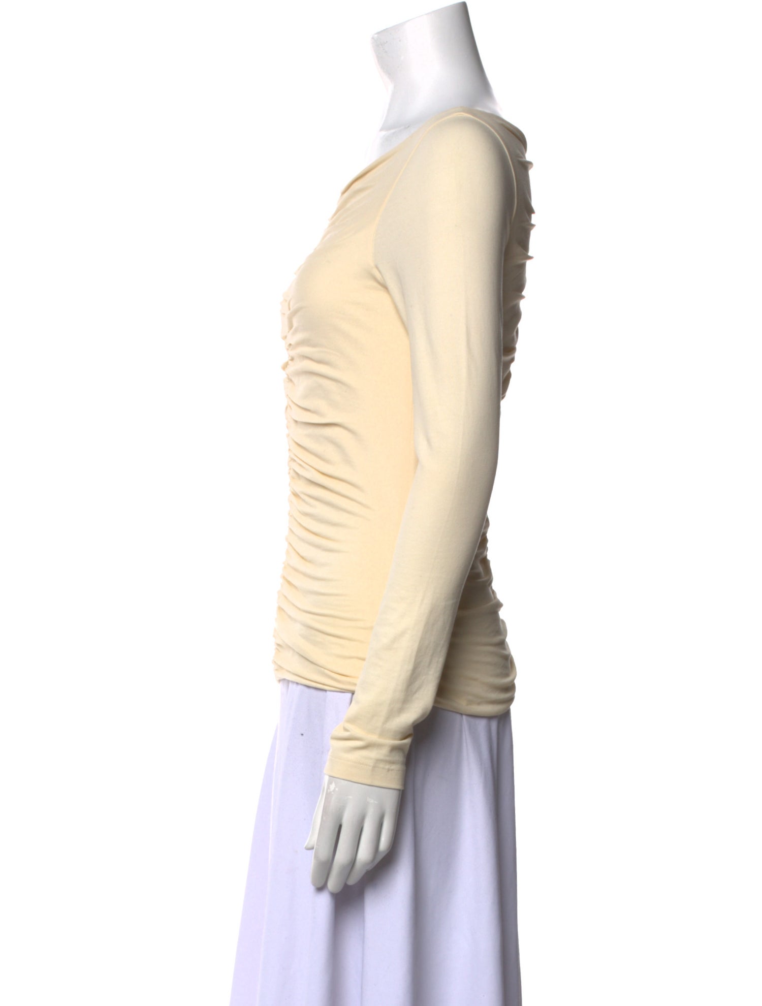 Khaite Scoop Neck Long Sleeve Top