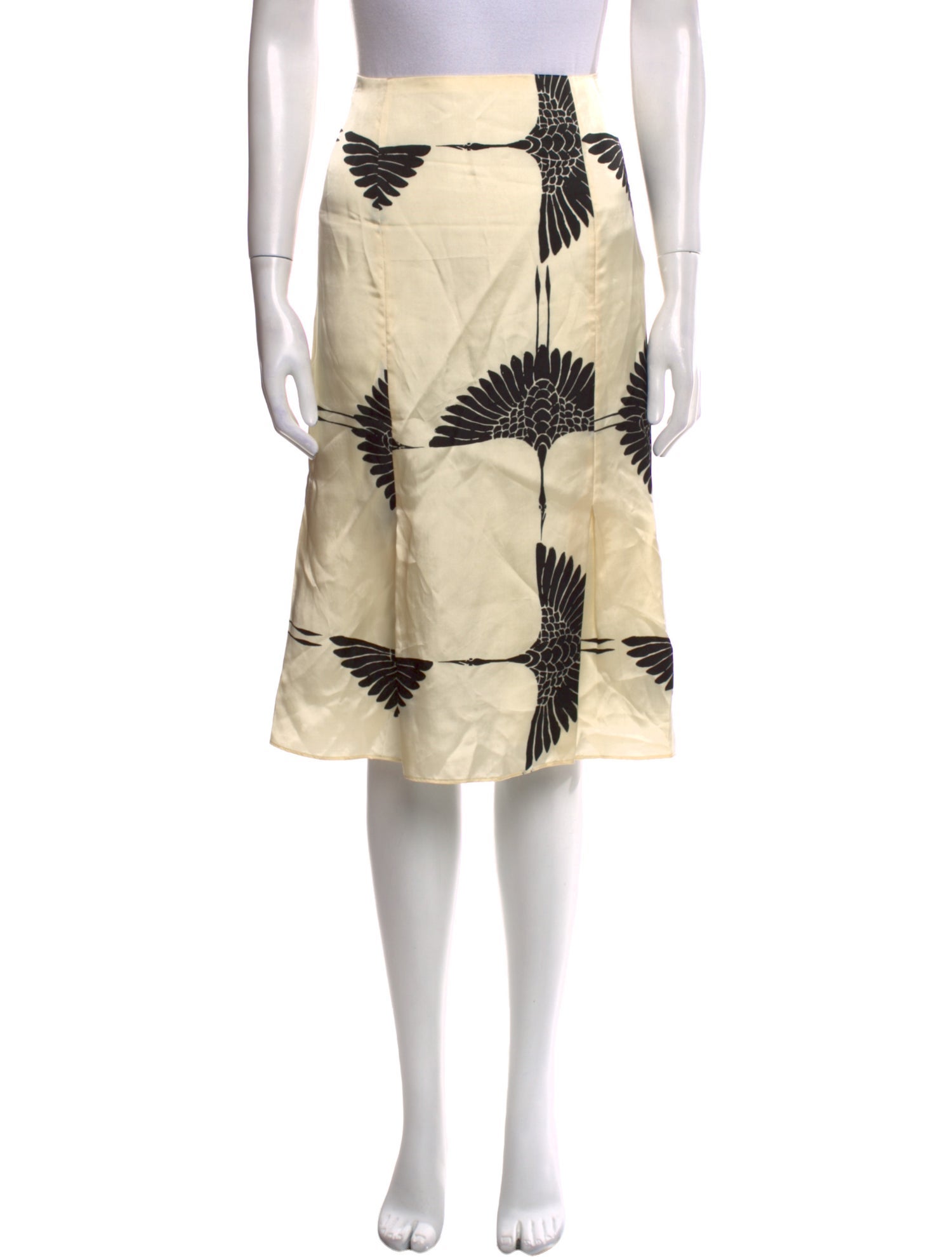 Khaite Printed Knee-Length Skirt