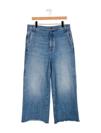 Khaite High-Rise Wide Leg Jeans