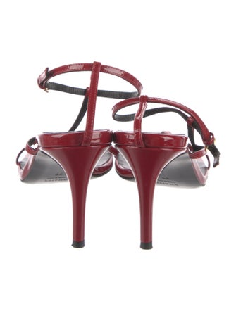 Khaite Leather T-Strap Sandals
