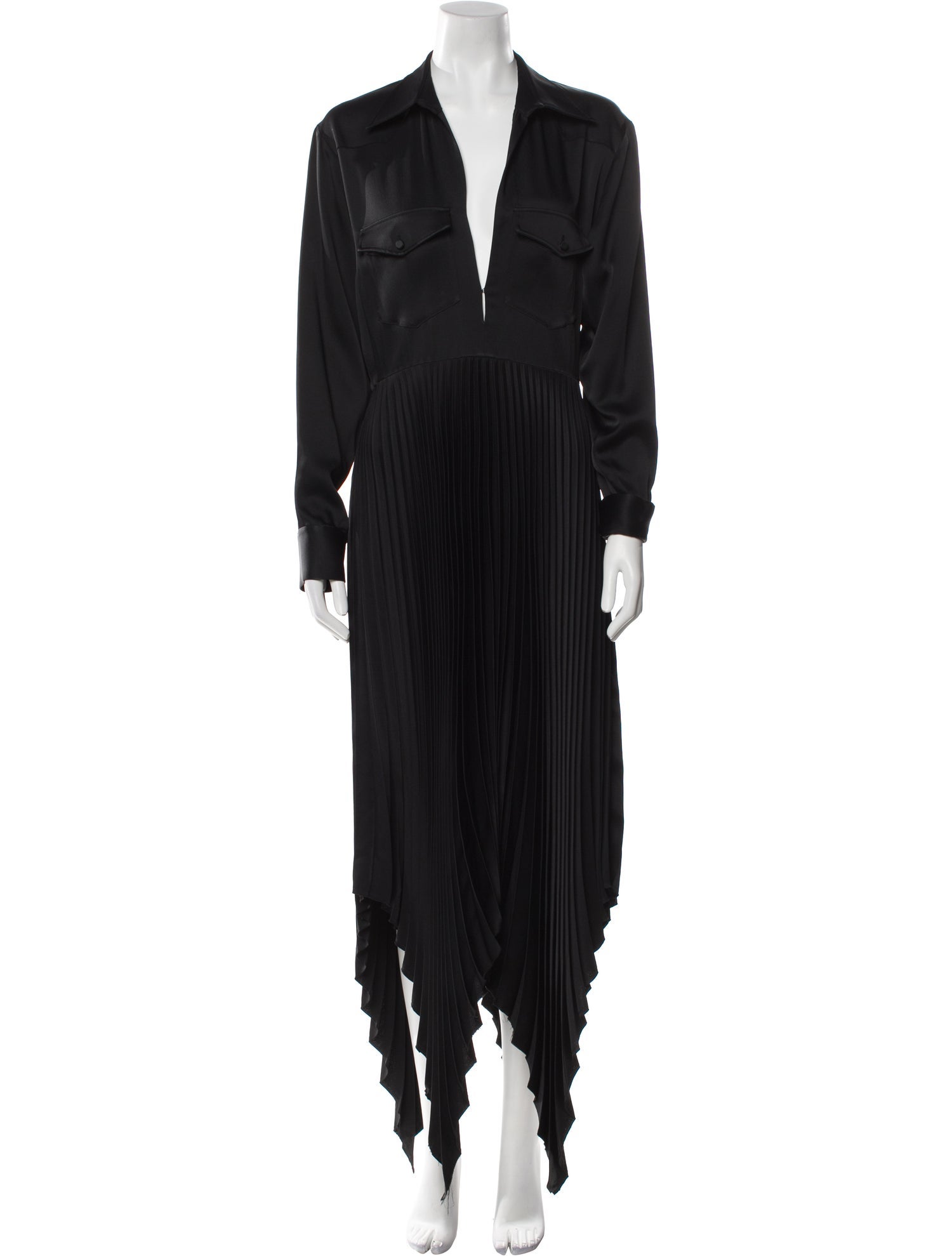 Khaite V-Neck Long Dress