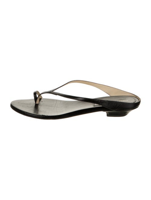 Khaite Leather Flip Flops