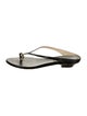 Khaite Leather Flip Flops