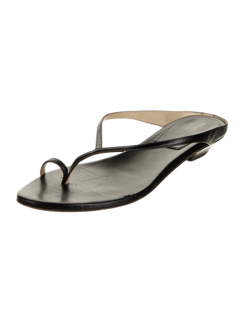 Khaite Leather Flip Flops