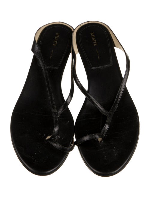 Khaite Leather Flip Flops