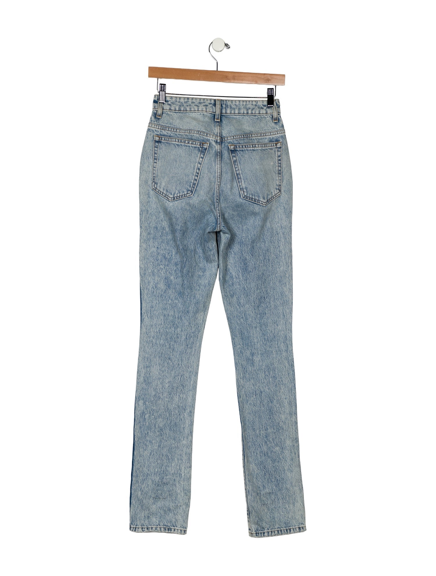 Khaite High-Rise Straight Leg Jeans