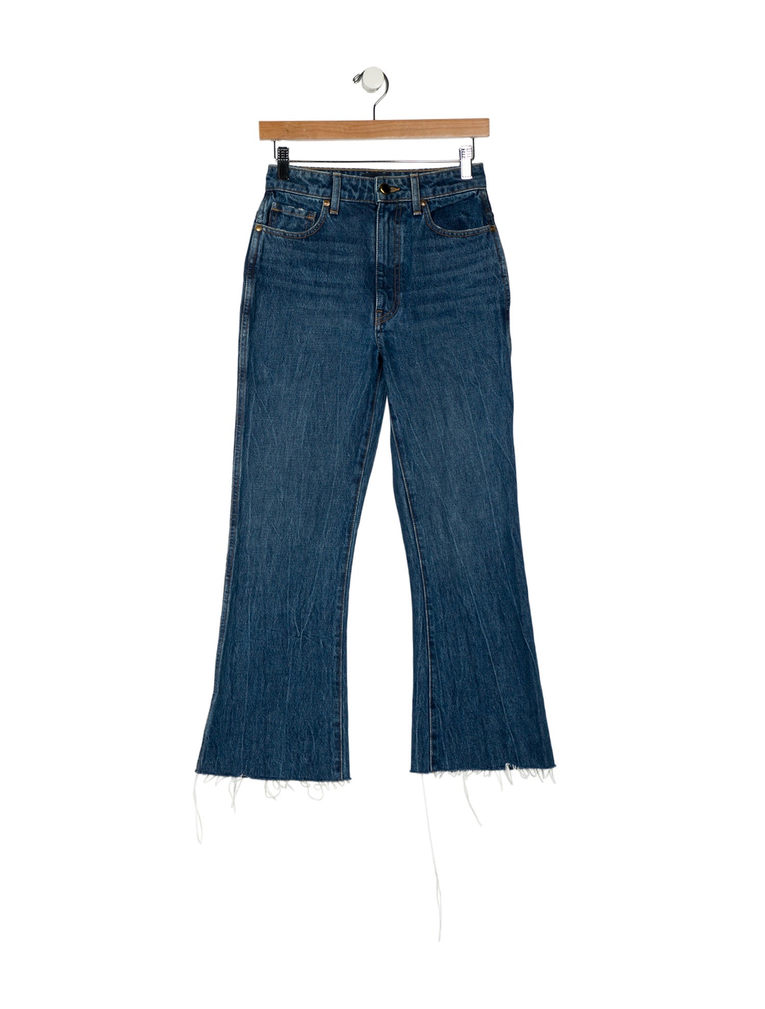 Khaite High-Rise Wide Leg Jeans