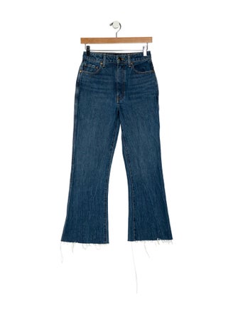Khaite High-Rise Wide Leg Jeans