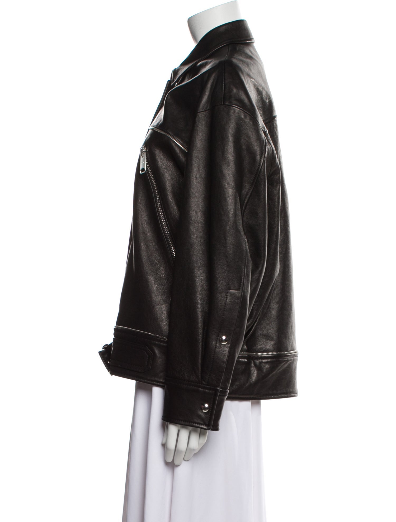 Khaite Leather Biker Jacket