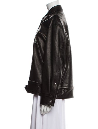 Khaite Leather Biker Jacket