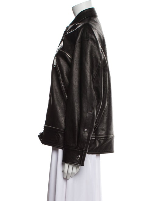 Khaite Leather Biker Jacket