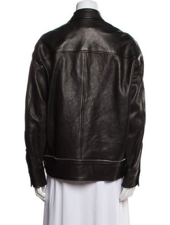 Khaite Leather Biker Jacket