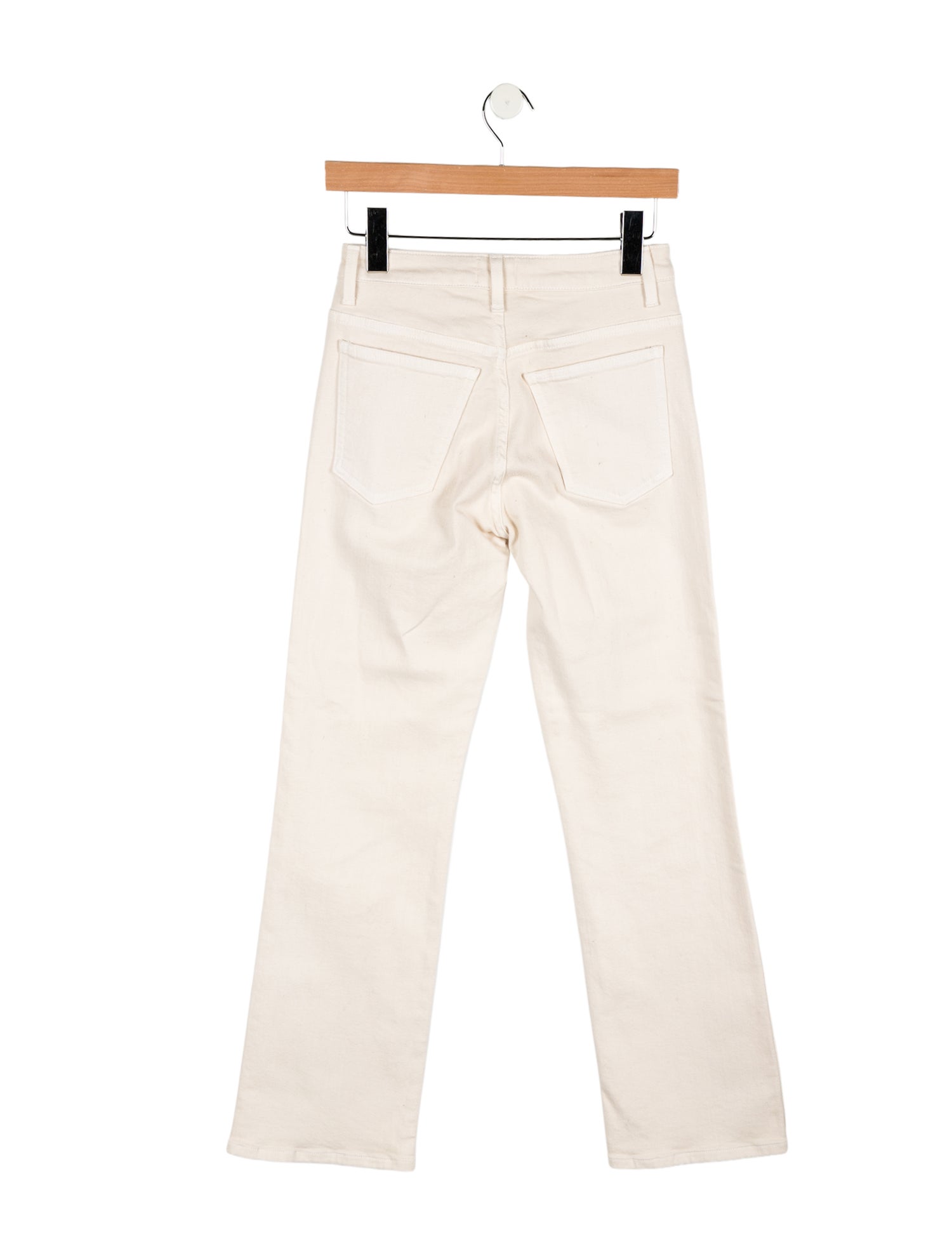 Khaite High-Rise Straight Leg Jeans