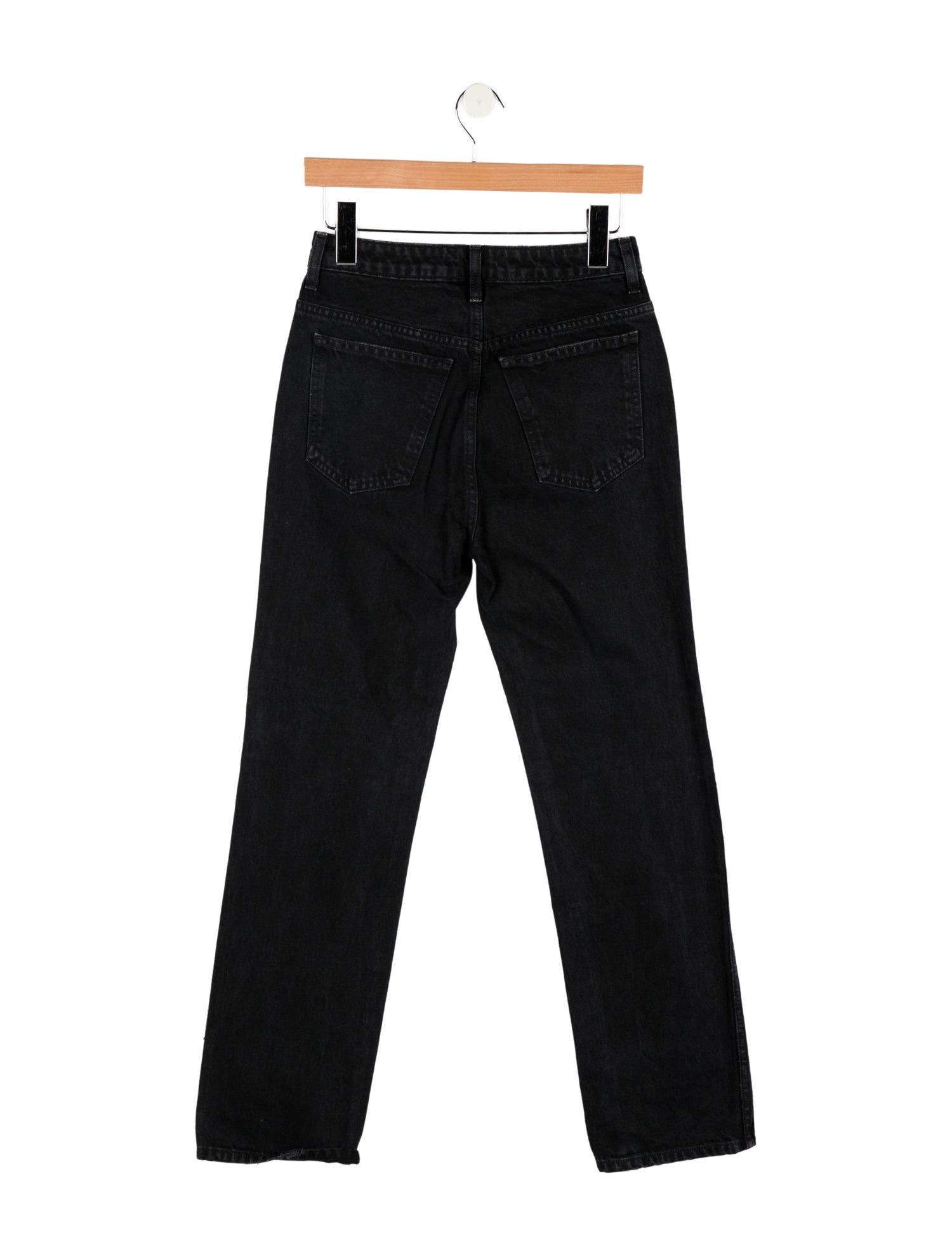 Khaite High-Rise Straight Leg Jeans