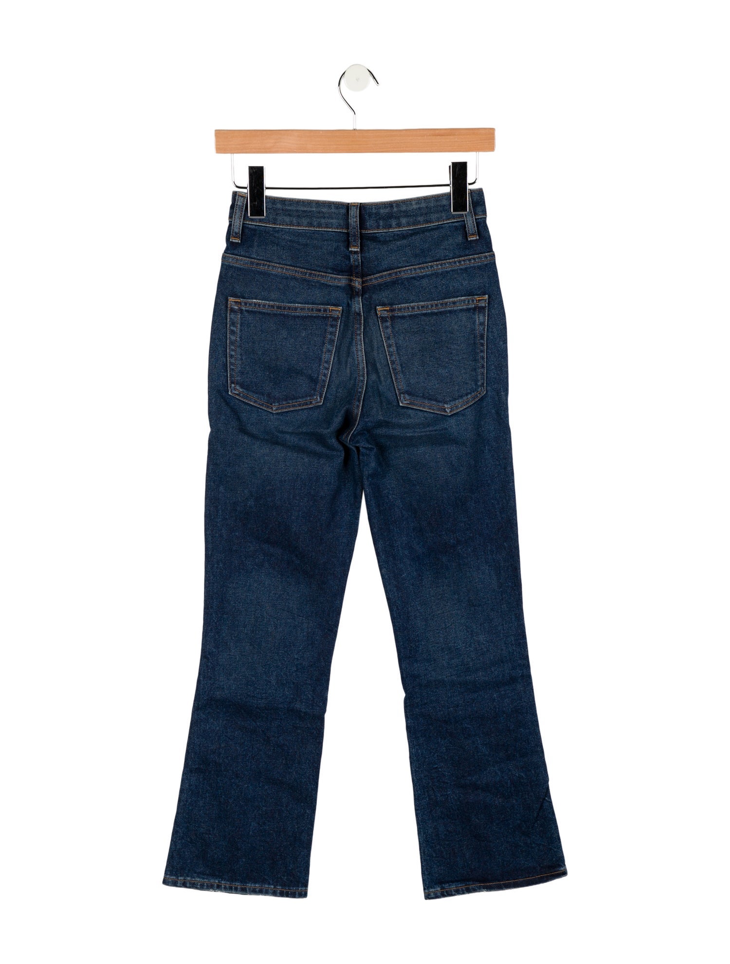 Khaite Mid-Rise Straight Leg Jeans