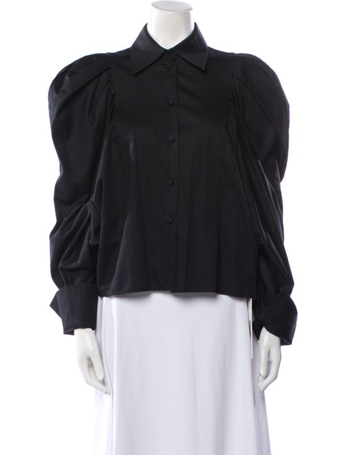 Khaite Long Sleeve Button-Up Top