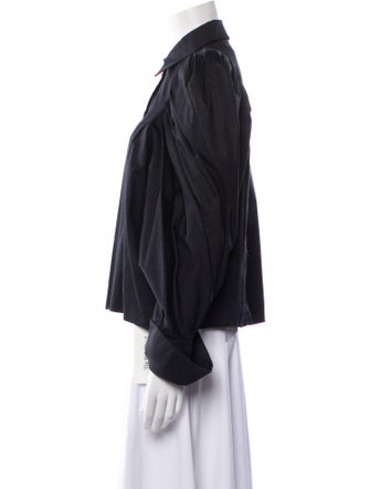 Khaite Long Sleeve Button-Up Top