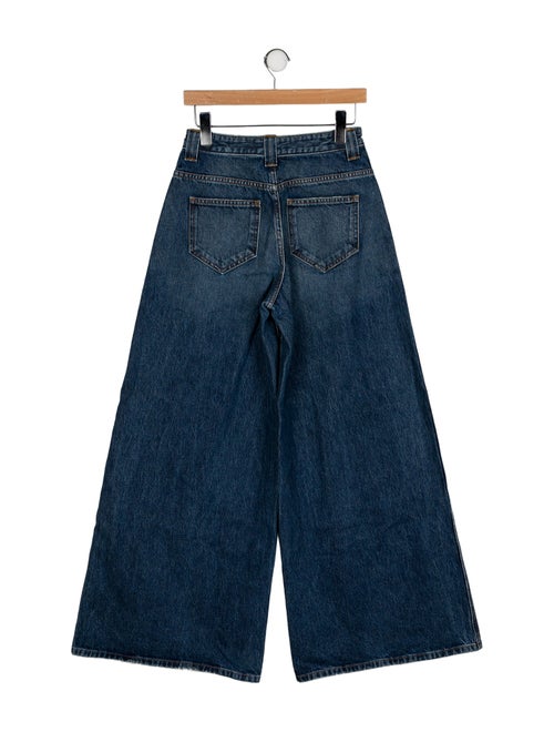 Khaite High-Rise Wide Leg Jeans