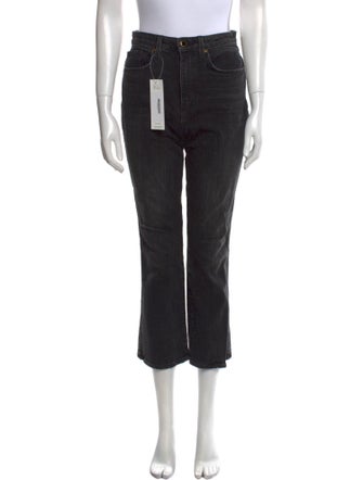 Khaite Mid-Rise Straight Leg Jeans