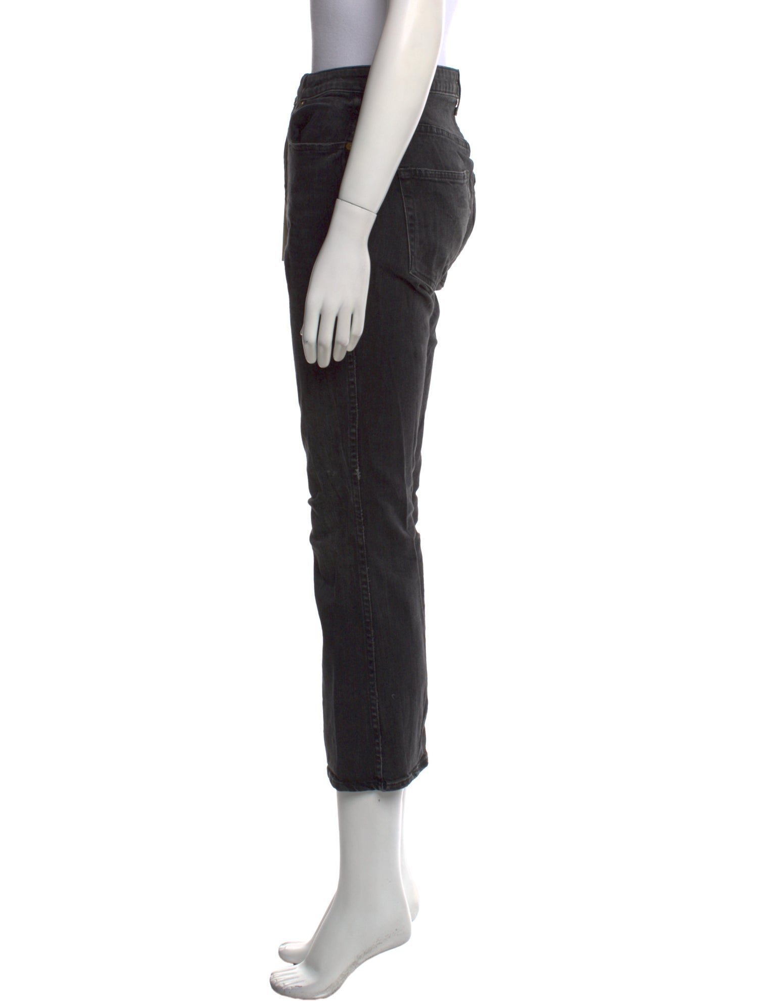 Khaite Mid-Rise Straight Leg Jeans