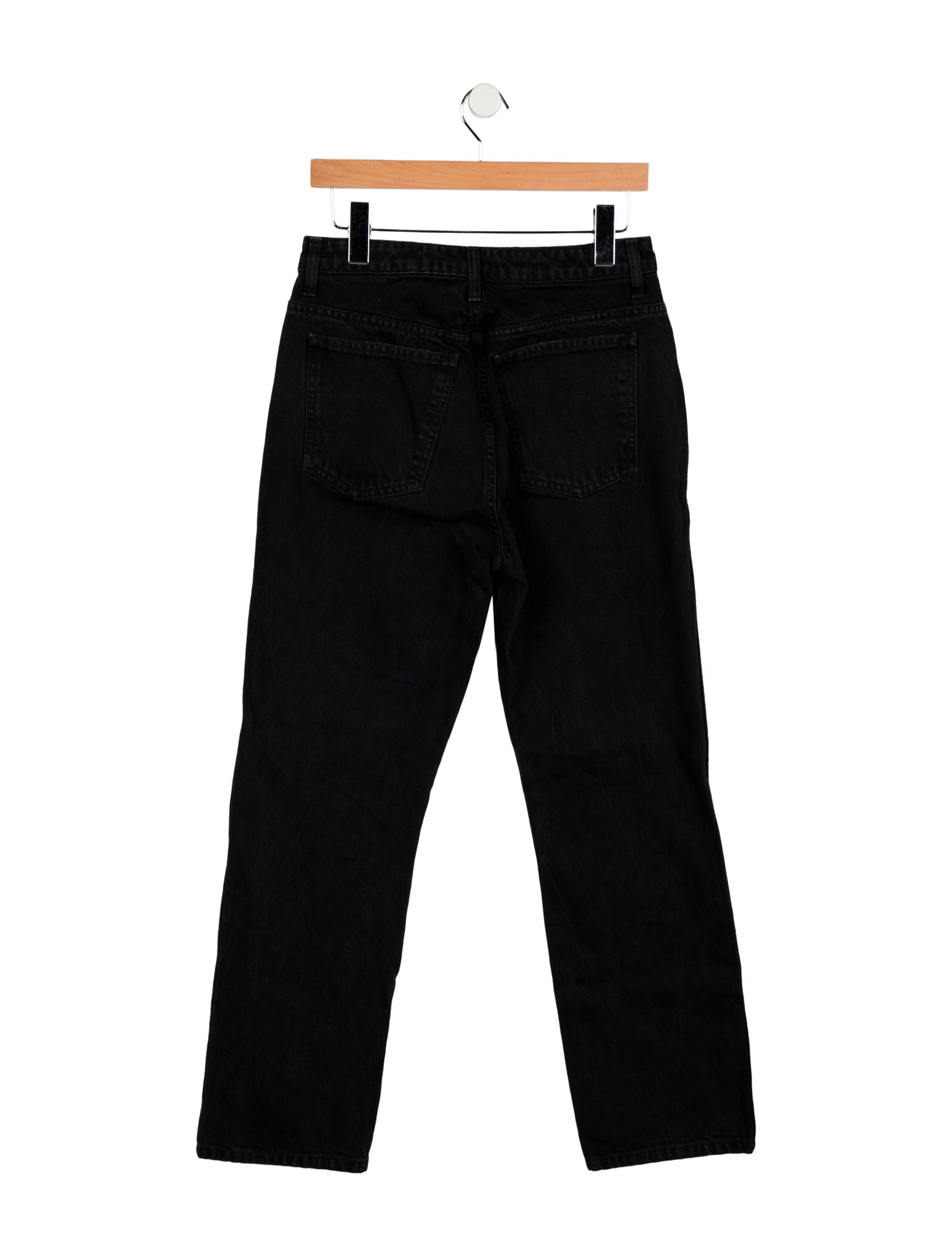 Khaite High-Rise Straight Leg Jeans