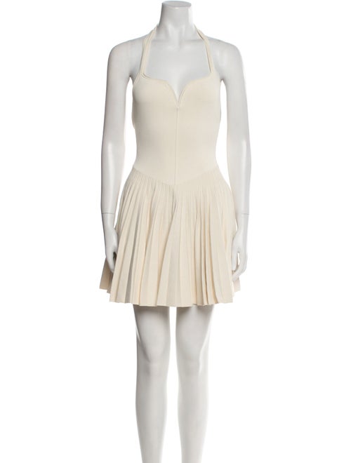 Khaite Square Neckline Mini Dress