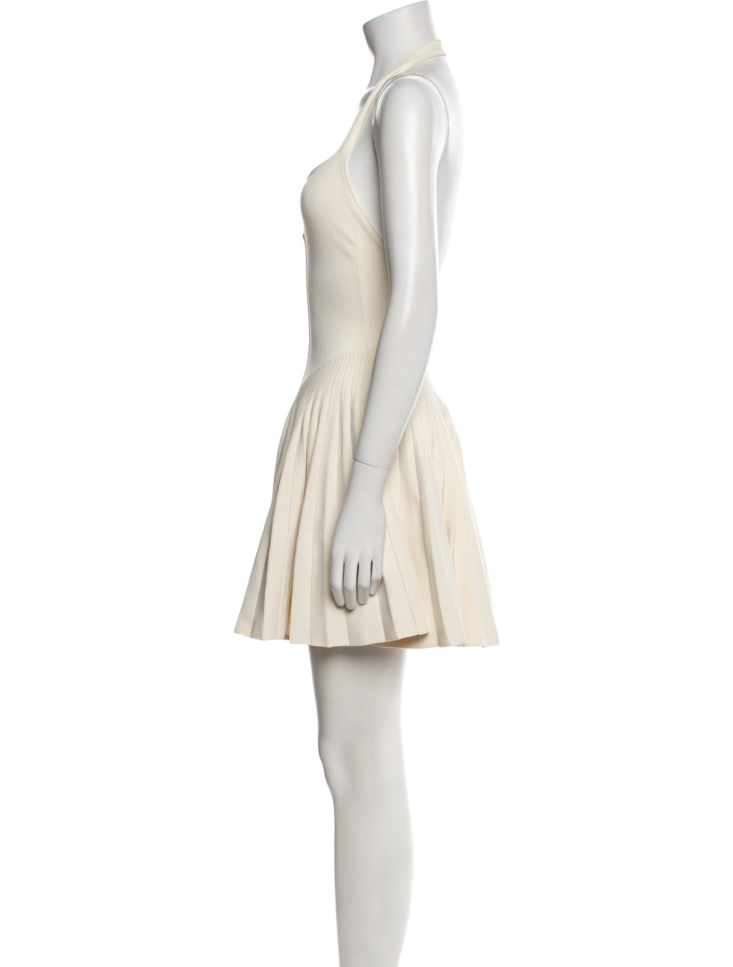 Khaite Square Neckline Mini Dress