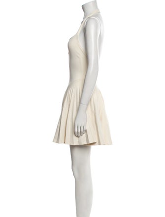 Khaite Square Neckline Mini Dress