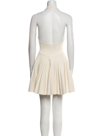 Khaite Square Neckline Mini Dress