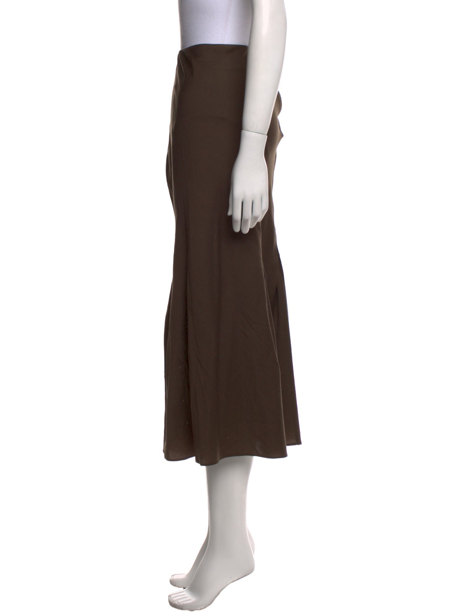 Khaite Virgin Wool Midi Length Skirt