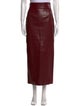 Khaite Lambskin Midi Length Skirt
