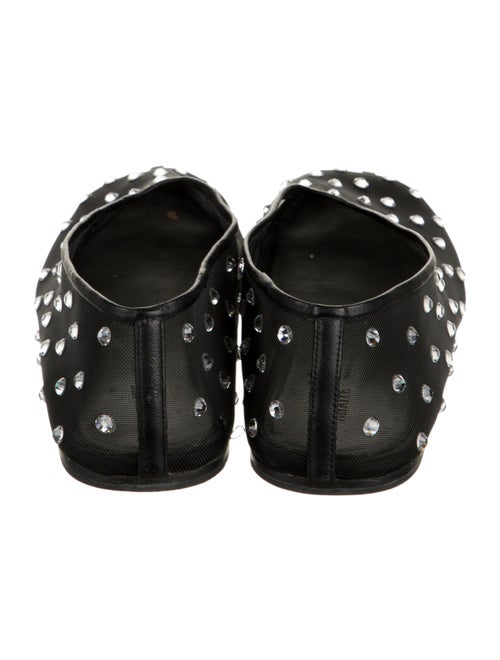 Khaite Mesh Crystal Embellishments Ballet Flats