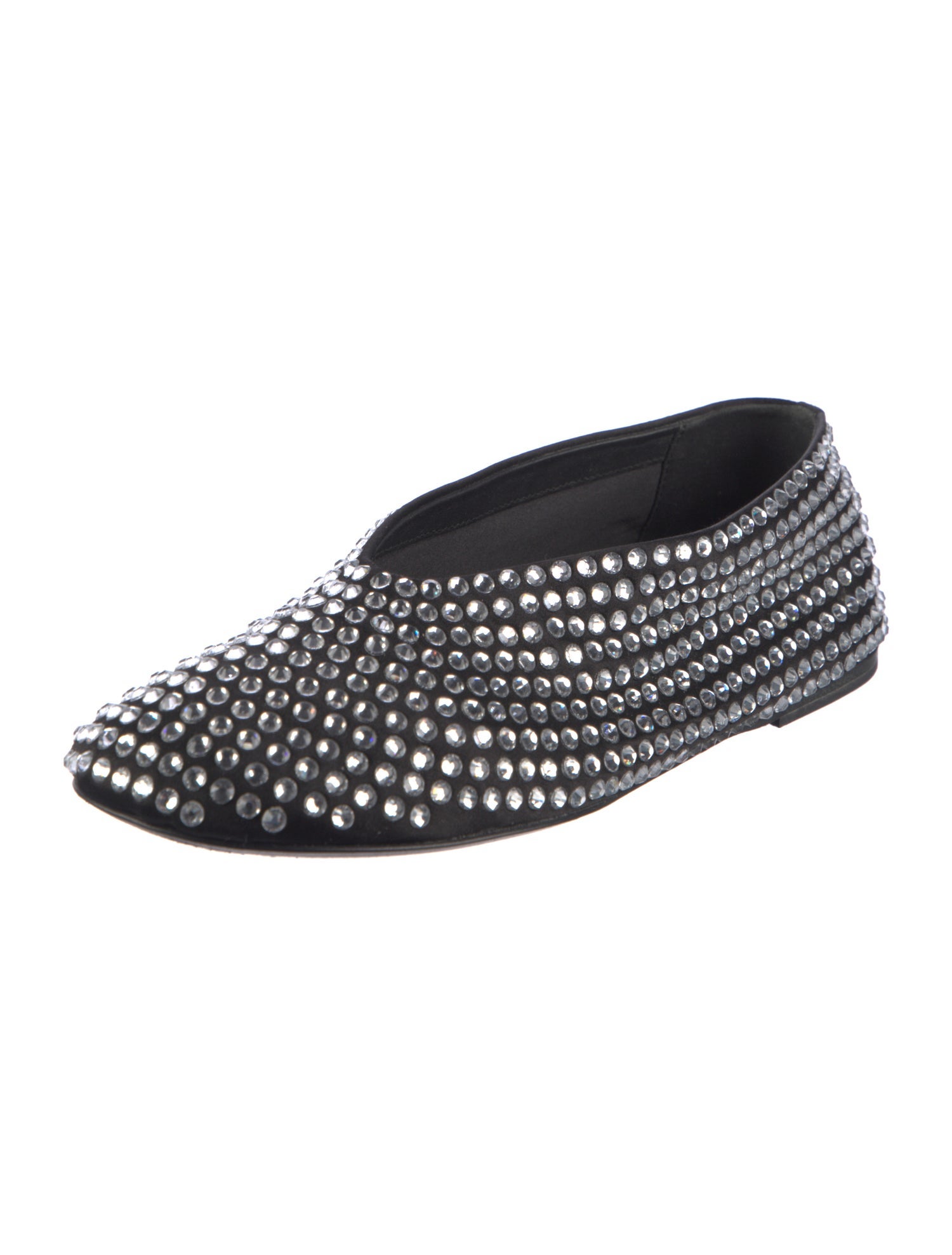 Khaite Marcy Crystal Embellishments Ballet Flats