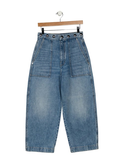 Khaite High-Rise Wide Leg Jeans