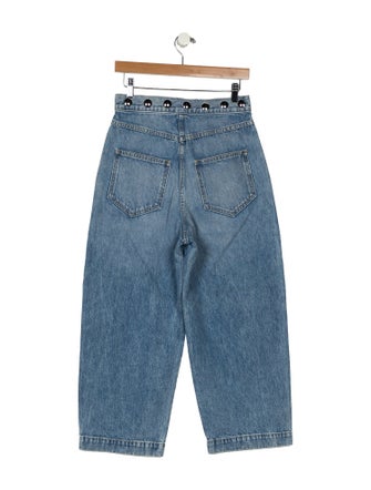 Khaite High-Rise Wide Leg Jeans