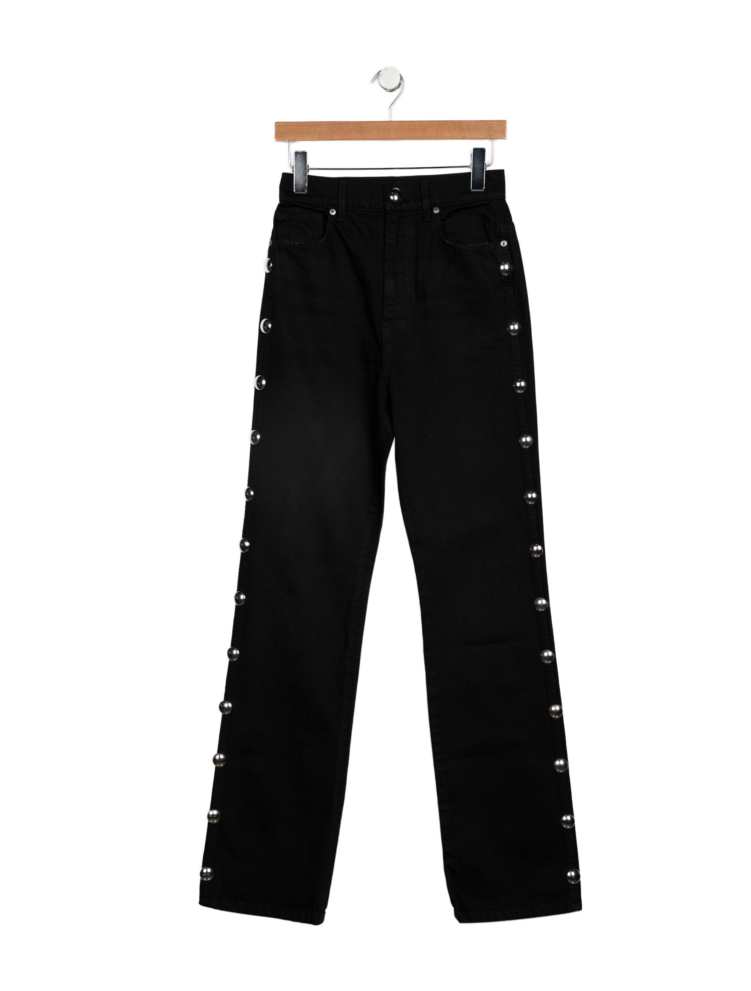 Khaite High-Rise Straight Leg Jeans